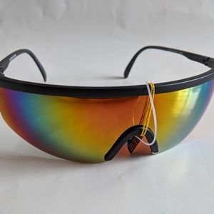NWT True Vintage 90's Sports Blade semi-rimless 8 base wrap around sunglasses